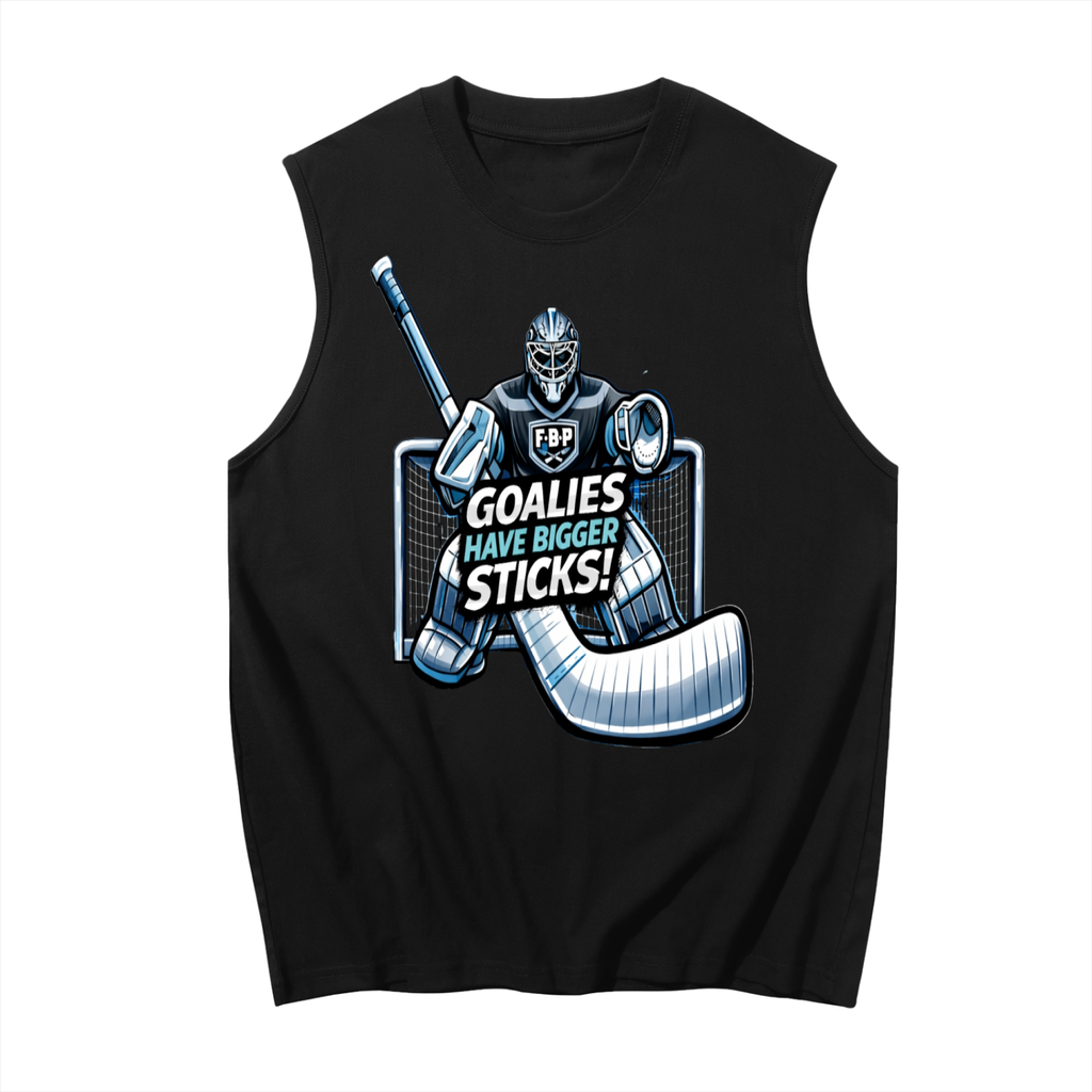 Men's Sleeveless Cotton Tank Top Goalie