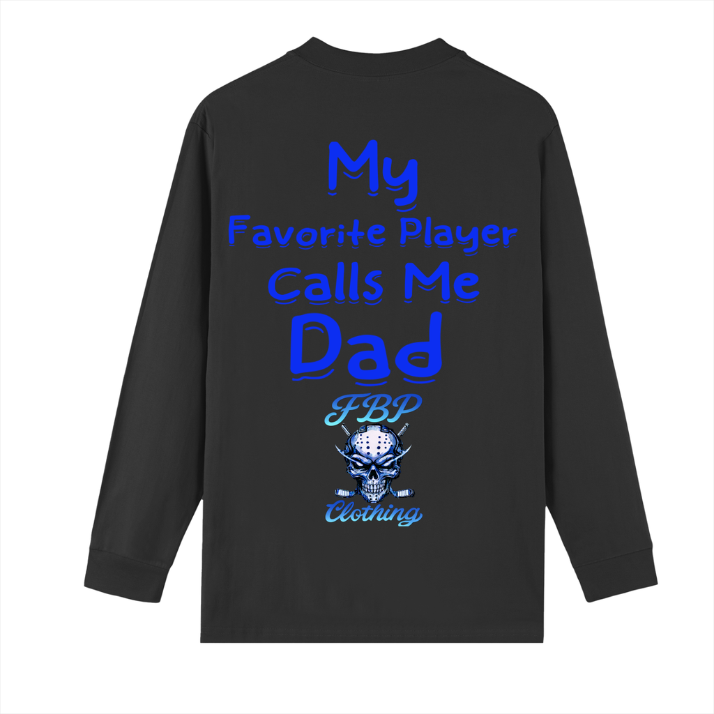 Crew Neck Long Sleeve Shirt proud hockey Dad
