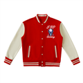 Two-Tone Fleeced Varsity Jacket hockey