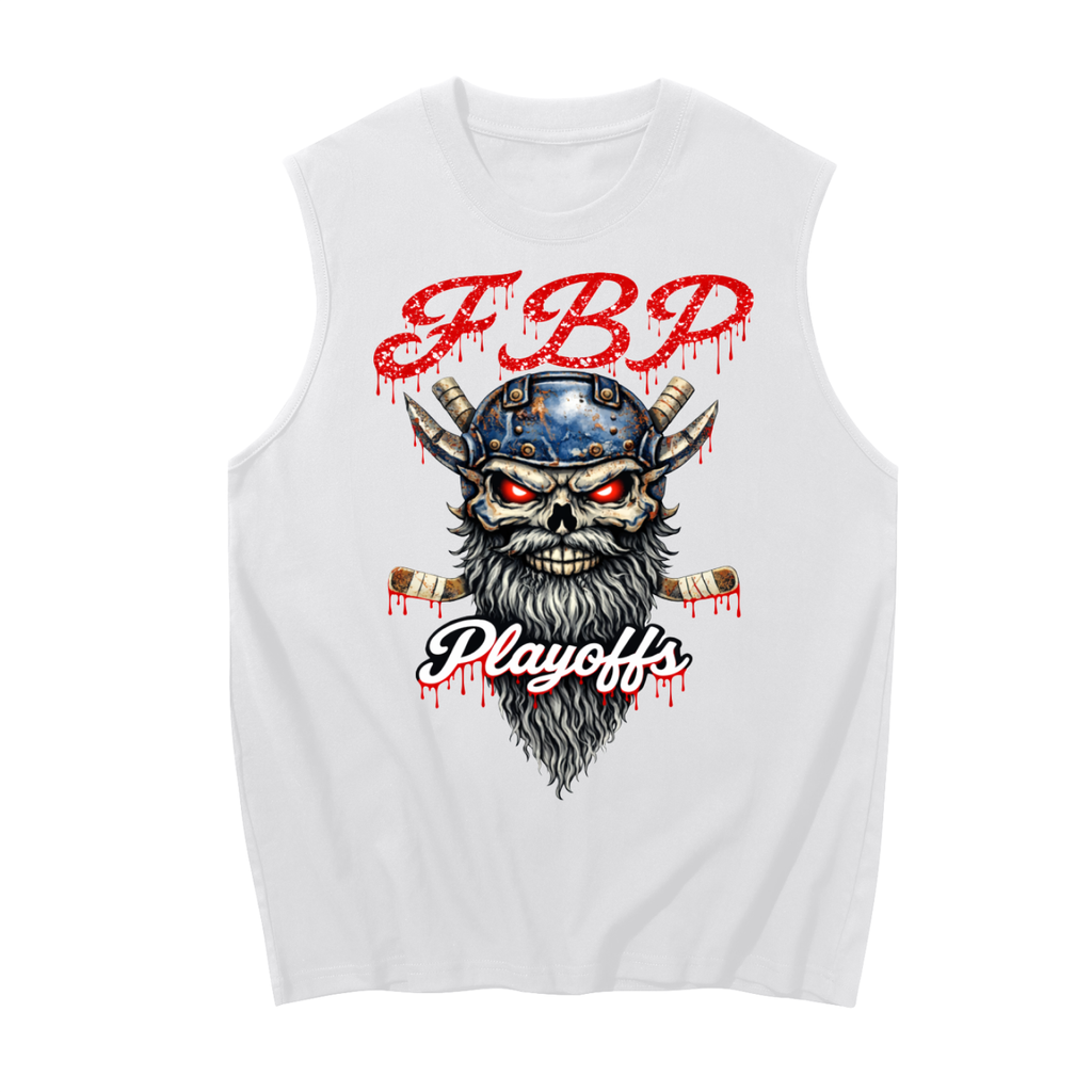 Men's Sleeveless Cotton Tank Top  Playoff  Hockey