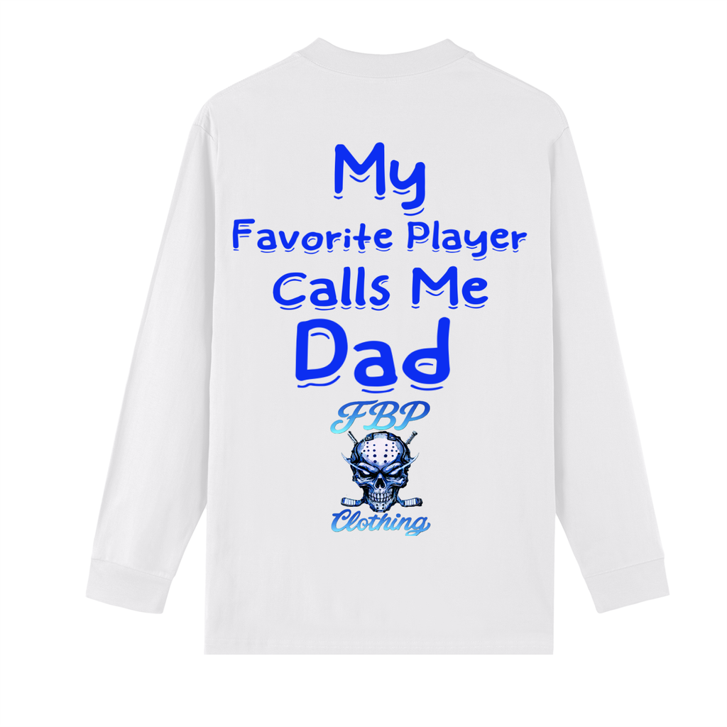 Crew Neck Long Sleeve Shirt proud hockey Dad