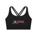 Strappy Criss-Cross Sports Bra Ringette Sniper