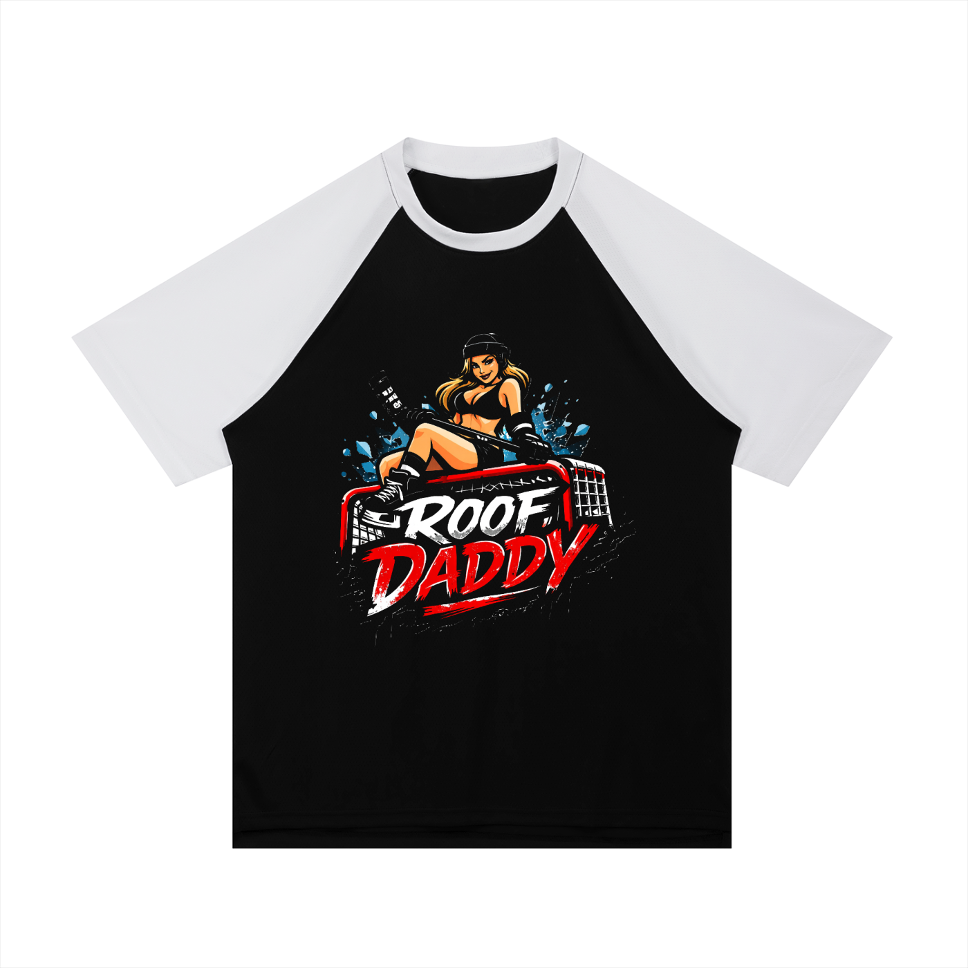 Contrast Raglan roof Daddy Sniper T
