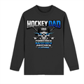 Crew Neck Long Sleeve Shirt proud hockey Dad