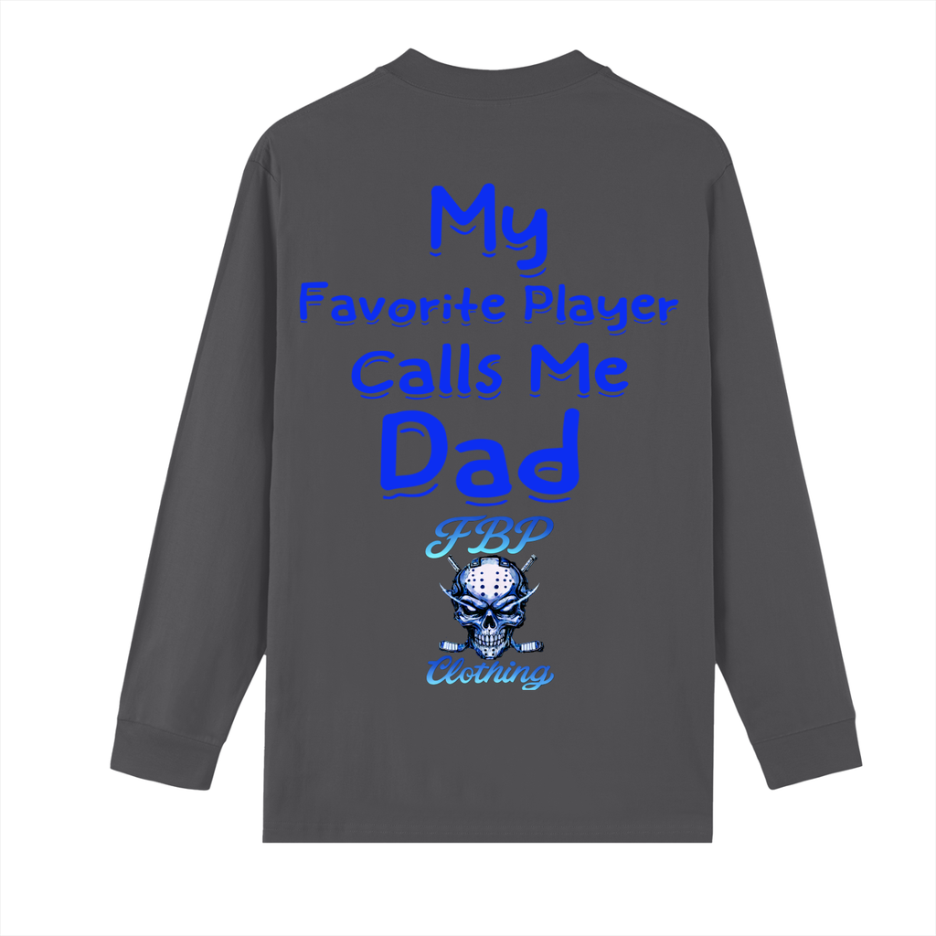 Crew Neck Long Sleeve Shirt proud hockey Dad