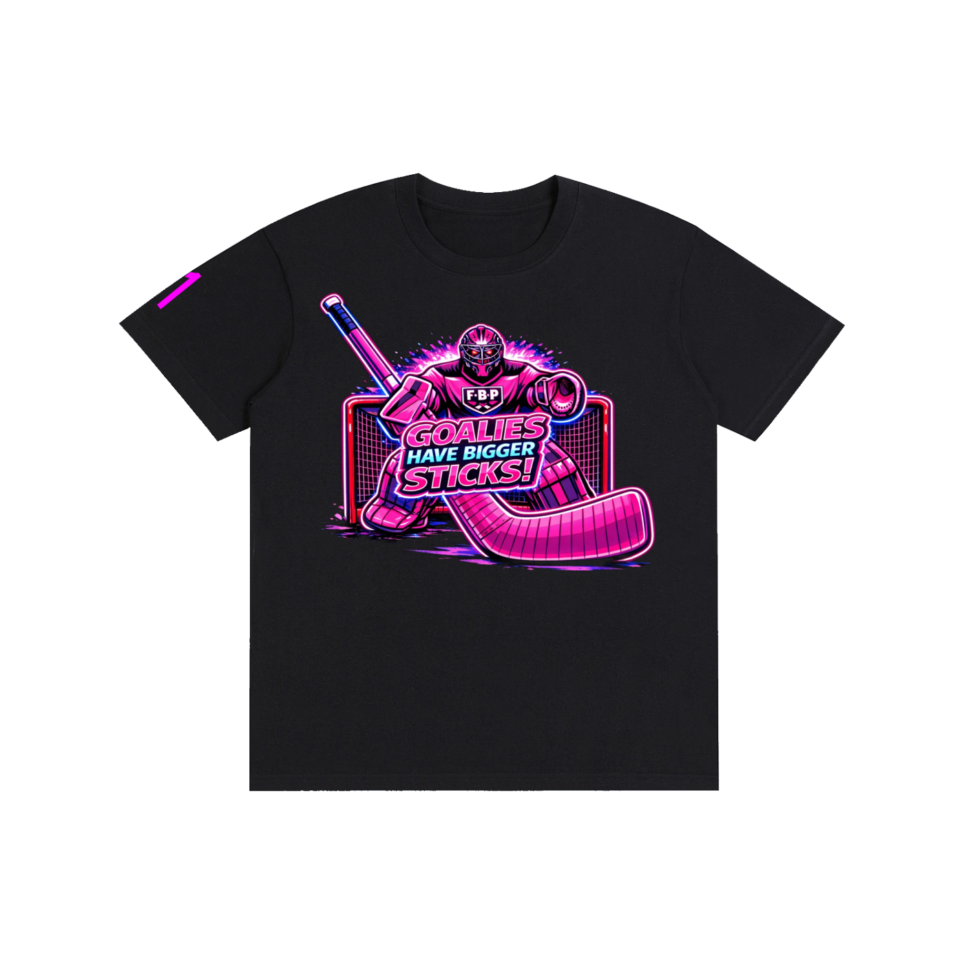 Pure Cotton Unisex T-Shirt goalie black light Lou special