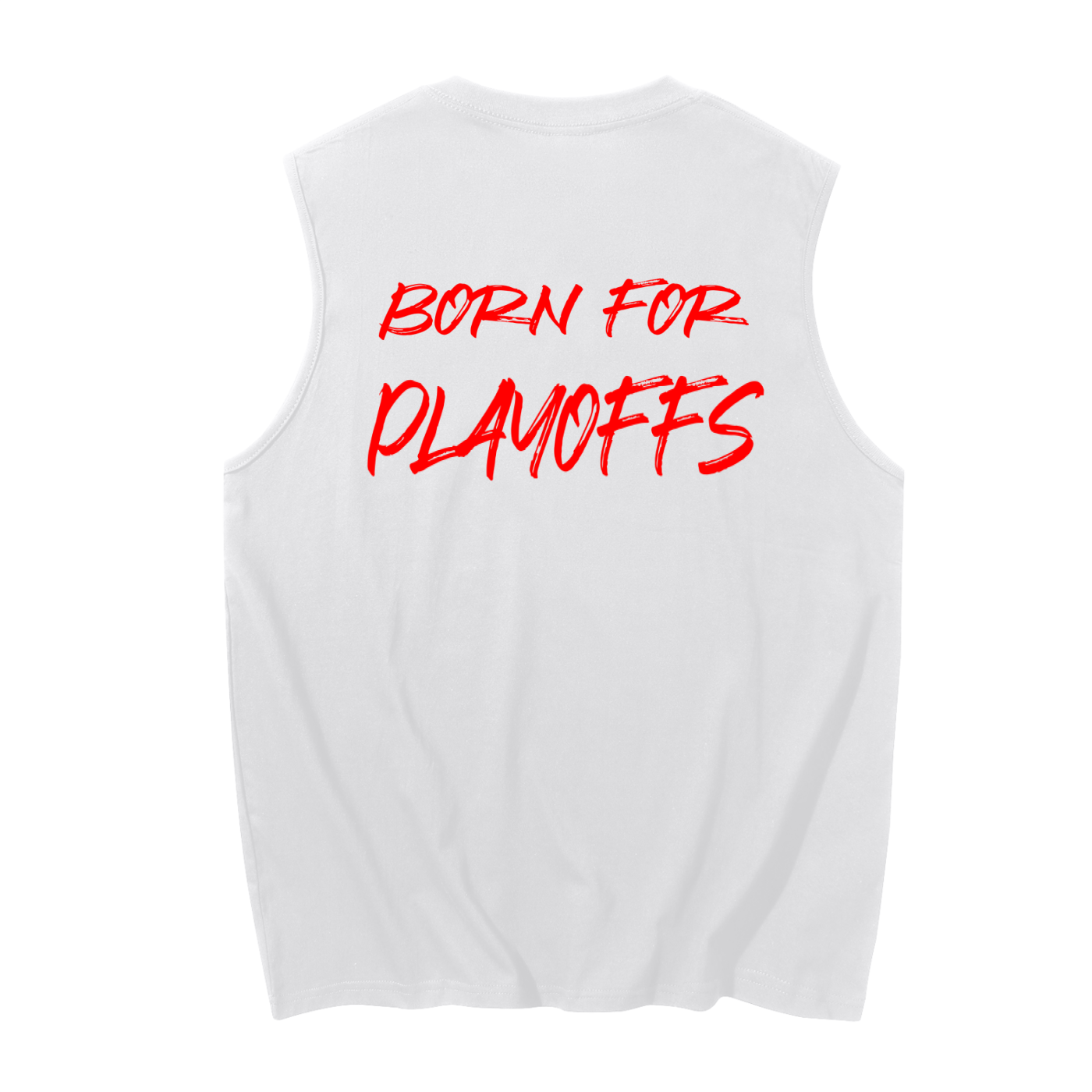 Men's Sleeveless Cotton Tank Top Playoff Goalie
